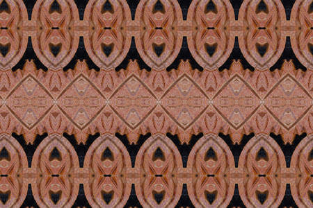 Carved wood wall closeの写真素材