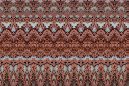 Carved wood wall closeの写真素材