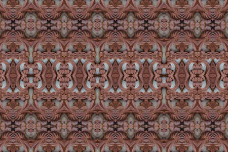 Carved wood wall closeの写真素材