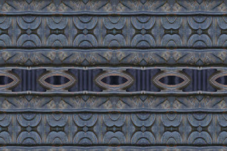 Wrought iron fence closeの写真素材