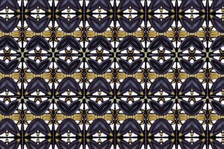 Wrought iron fence closeの写真素材