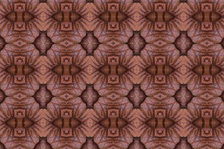 Carved wood wall closeの写真素材