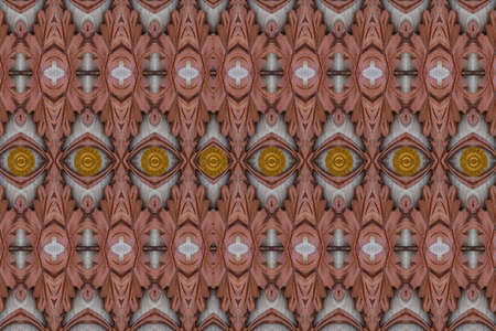 Carved wood wall closeの写真素材