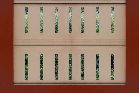 Cement fence wallの写真素材
