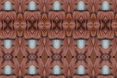 Carved wood wall closeの写真素材