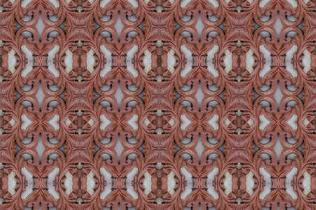 Carved wood wall closeの写真素材