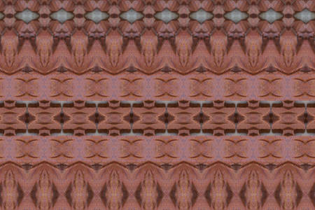 Carved wood wall closeの写真素材