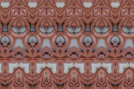 Carved wood wall closeの写真素材