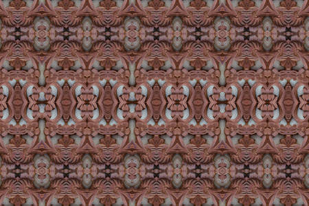 Carved wood wall closeの写真素材