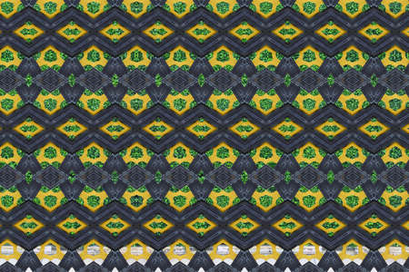 Pattern on metallic gate closeの写真素材