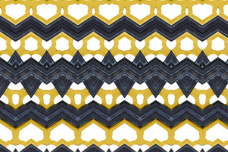 Pattern on metallic gate closeの写真素材