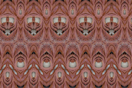 Carved wood wall closeの写真素材
