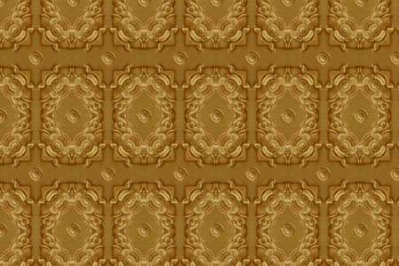 Cement gold Crafts wallの写真素材