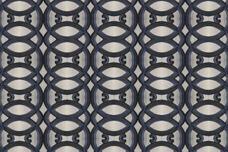 Pattern on metallic gate closeの写真素材