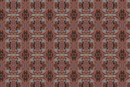 Carved wood wall close