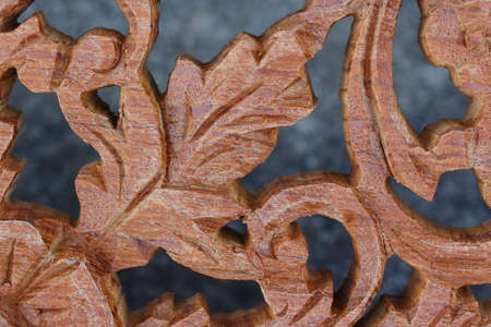 Wood carve closeの写真素材