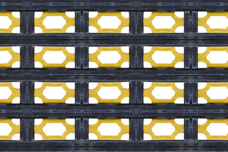 Pattern on metallic gate closeの写真素材