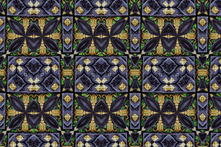 Pattern on metallic gate closeの写真素材