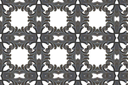 Wrought iron fence closeの写真素材