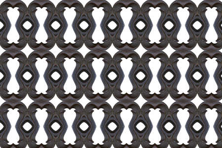 Wrought iron fence closeの写真素材