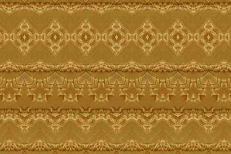 Wood  gold carve closeの写真素材