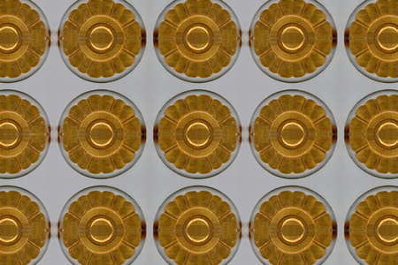 Traditional Thai style Wood Carving closeの写真素材