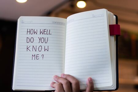 How well do you me?の写真素材