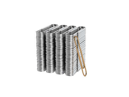 Rendered 3d isolated paper clipsの写真素材