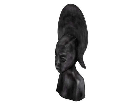 Rendered 3d isolated old african statuetteの写真素材