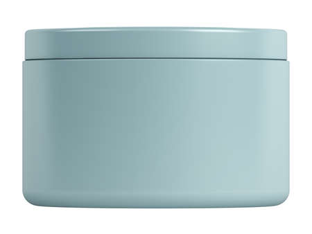 Light blue cream tube isolated on white backgroundの写真素材