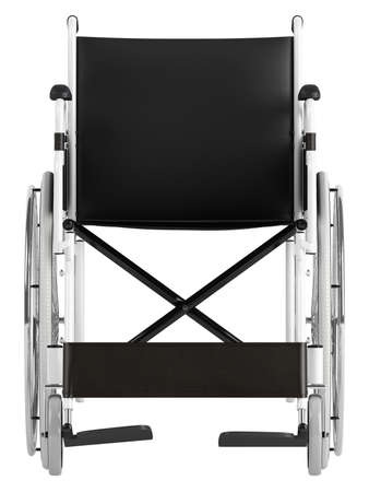 Wheel chair isolated on white backgroundの写真素材