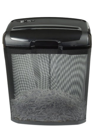 Simple office shredder isolated over white background
の写真素材