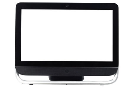 Black single monoblock isolated on white background  Clipping path included の写真素材