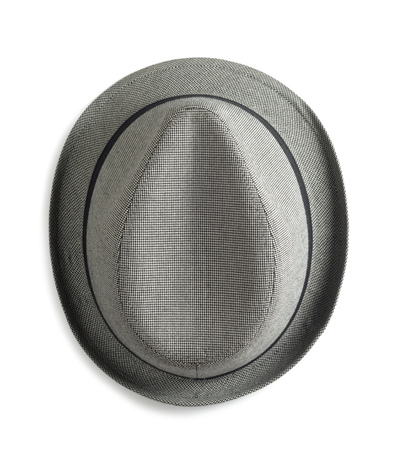 New hat isolated with clipping path on the white background  From top の写真素材