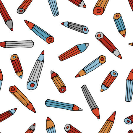 Hand drawn pencil patter.のイラスト素材