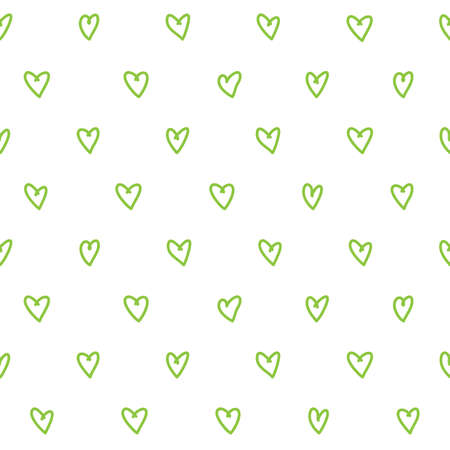 Cute pattern with small handdrawn heartsのイラスト素材