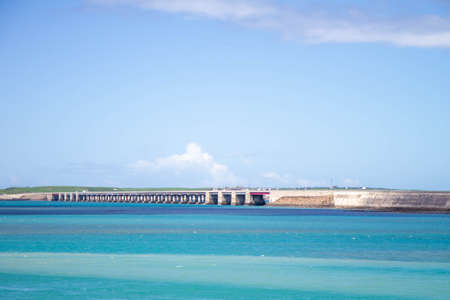 The seascape photos overlooking the skyline were taken in Penghu.