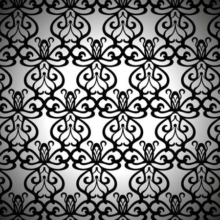 Elaborate Black Forged Patternのイラスト素材