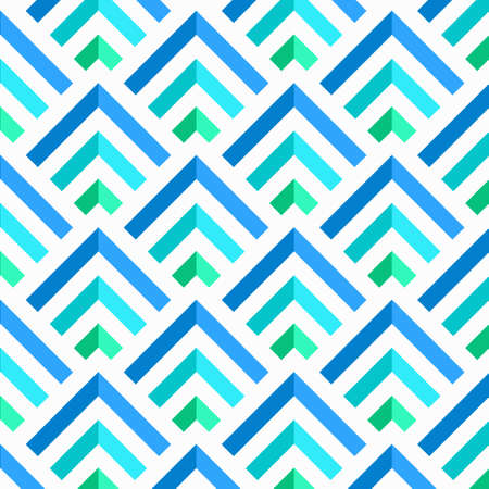 Abstract Blue and White 3D Stripes Pattern, vectorのイラスト素材