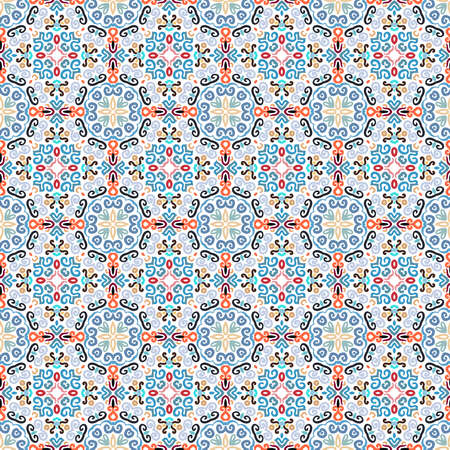 Blue Floral Pattern Weave Elements