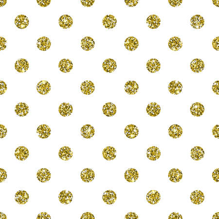 Gold Glitter Dotted Pattern Backgroundのイラスト素材