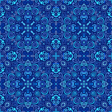 Blue Arabesque Pattern