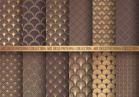 Art geometric different shade of brown pattern design