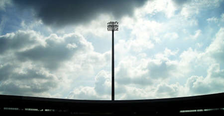 Floodlight and Darkの写真素材