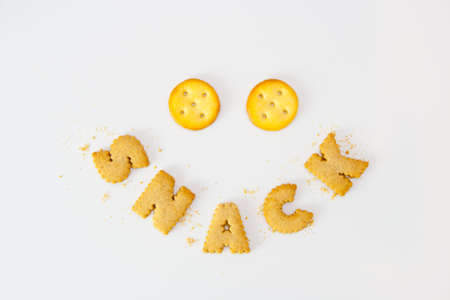 Word snack sort by cookiesの写真素材