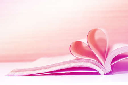 Heart book - pastel effectの写真素材