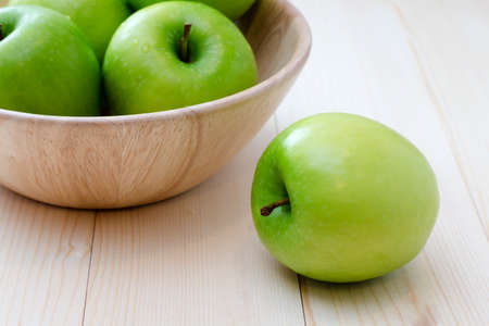 Green Apple think different conceptの写真素材