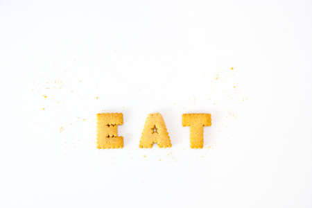 Word eat sort by cookiesの写真素材