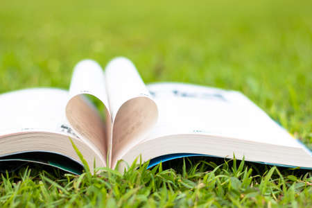 Heart book. Concept love.の写真素材