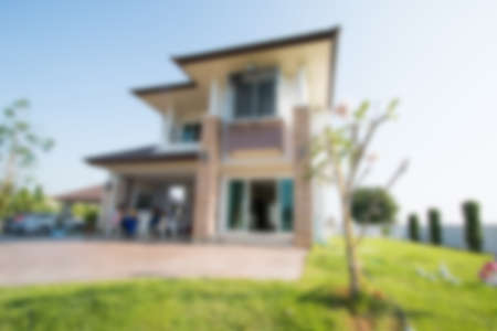 Blur house backgroundの写真素材